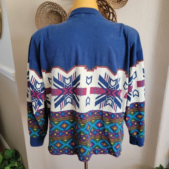Vintage Adobe Rose Western Long Sleeve Tee Sz XL - Picture 3 of 6